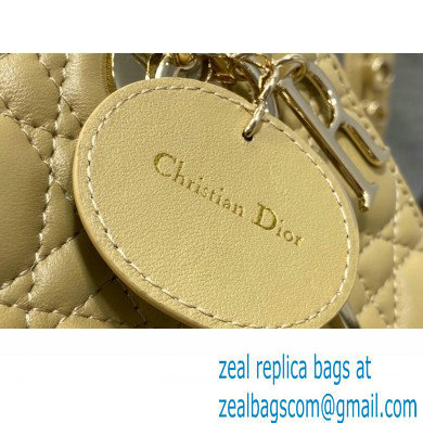 Lady Dior Small Bag in Cannage Lambskin beige 2023