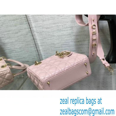 Lady Dior Small Bag in Cannage Lambskin pink 2023 - Click Image to Close