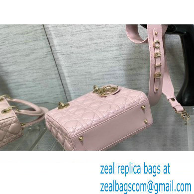 Lady Dior Small Bag in Cannage Lambskin pink 2023