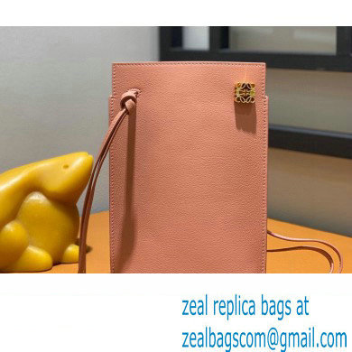 Loewe Dice pocket Pouch Bag in classic calfskin bag Pink