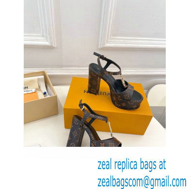 Louis Vuitton Heel 11cm Platform 4cm Sandals Monogram with LV Initials chain 2023