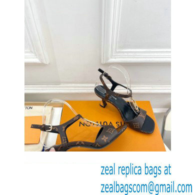 Louis Vuitton Heel 6.5cm Sparkle Sandals Monogram with LV Initials chain 2023 - Click Image to Close