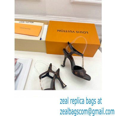 Louis Vuitton Heel 9.5cm Sparkle Sandals Monogram with LV Initials chain 2023 - Click Image to Close