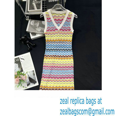 MISSONI Viscose lame striped DRESS 2023