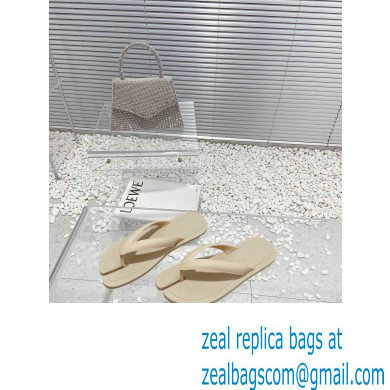 Maison Margiela Tabi Flip-Flops Rubber Thong Sandals Beige 2023 - Click Image to Close