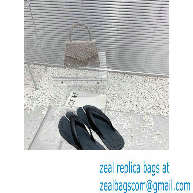 Maison Margiela Tabi Flip-Flops Rubber Thong Sandals Black 2023
