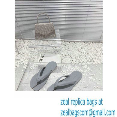 Maison Margiela Tabi Flip-Flops Rubber Thong Sandals Gray 2023 - Click Image to Close