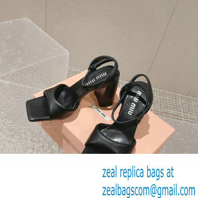 Miu Miu High Heel Leather sandals Black 2023