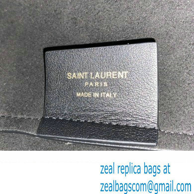 Saint Laurent Shopping e/w bag in supple leather 600281 Black