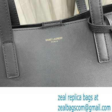 Saint Laurent Shopping n/s bag in supple leather 600306 Black