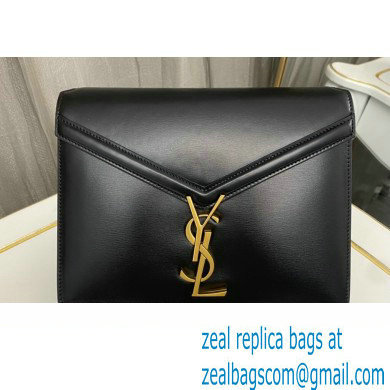 Saint Laurent cassandra medium chain bag in leather 532750 Black - Click Image to Close