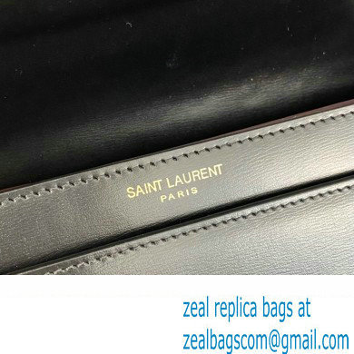 Saint Laurent cassandra medium chain bag in leather 532750 Black - Click Image to Close