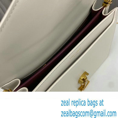 Saint Laurent cassandra medium chain bag in leather 532750 White