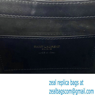 Saint Laurent le 5 a 7 mini bag in vegetable-tanned leather 710318 Black