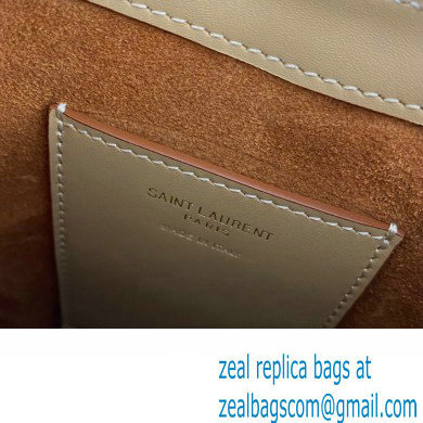 Saint Laurent le 5 a 7 mini vertical Bag in vegetable-tanned leather 735214 Beige