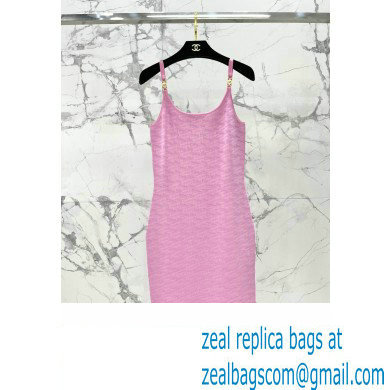 VERSACE JERSEY DRESS PINK 2023