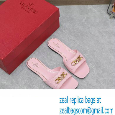 Valentino VLogo Chain Slides in calfskin leather 08 2023