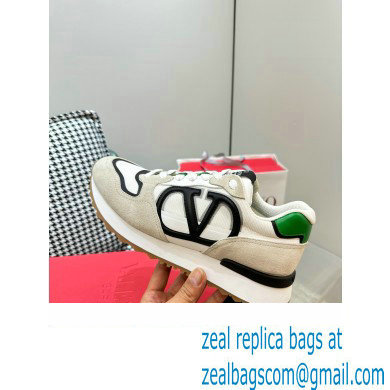 Valentino Vlogo Pace low-top Women/Men sneakers in split leather, fabric and calfskin 02 2023