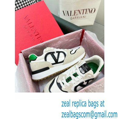 Valentino Vlogo Pace low-top Women/Men sneakers in split leather, fabric and calfskin 02 2023 - Click Image to Close