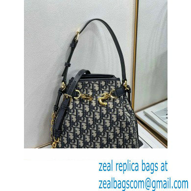 dior Blue Dior Oblique Jacquard Medium C'est Bag 2023