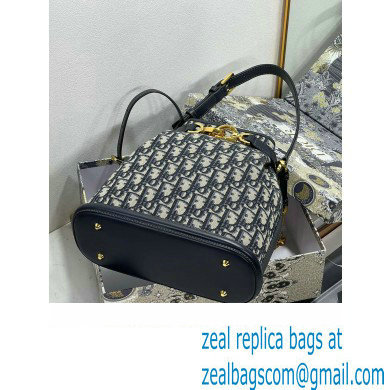 dior Blue Dior Oblique Jacquard Medium C'est Bag 2023