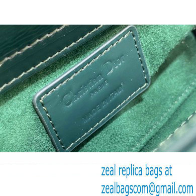 dior Lady D-Joy Micro Bag in patent leather green 2023