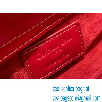 dior Lady D-Joy Micro Bag in patent leather red 2023