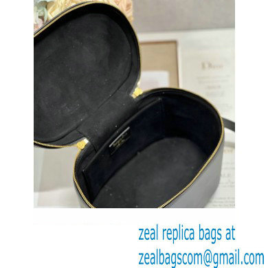 dior black calfskin large CD Signature Vanity Case 2023