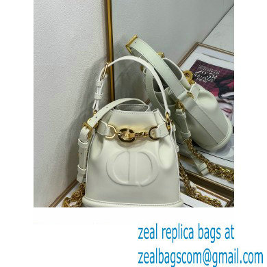 dior white CD-Embossed Calfskin small C'est Bag 2023