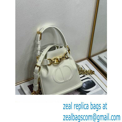 dior white CD-Embossed Calfskin small C'est Bag 2023 - Click Image to Close