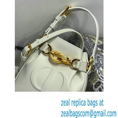 dior white CD-Embossed Calfskin small C'est Bag 2023