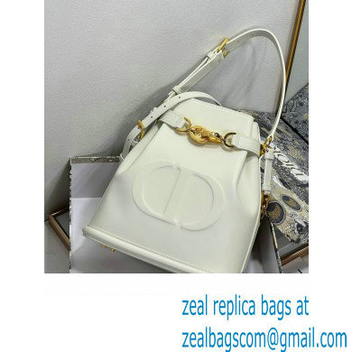 dior white Saddle CD-Embossed Calfskin Medium C'est Bag 2023 - Click Image to Close