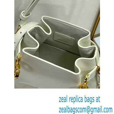 dior white Saddle CD-Embossed Calfskin Medium C'est Bag 2023