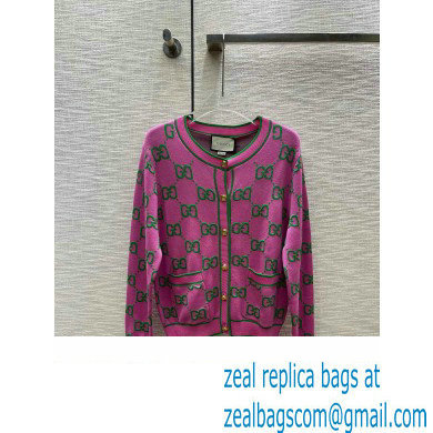 gucci pink gg cardigan 2023