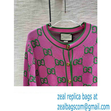 gucci pink gg cardigan 2023