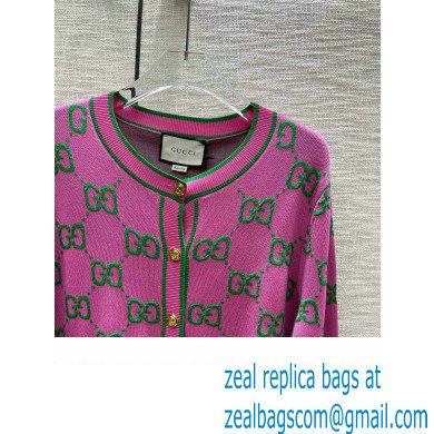 gucci pink gg cardigan 2023