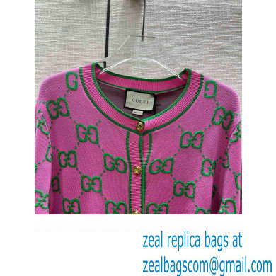 gucci pink gg cardigan 2023