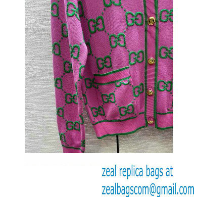 gucci pink gg cardigan 2023