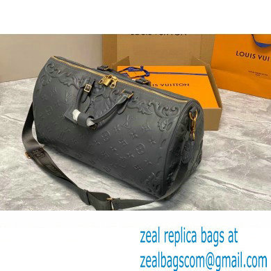 louis vuitton Keepall Bandouliere 50 M21845 gray 2023