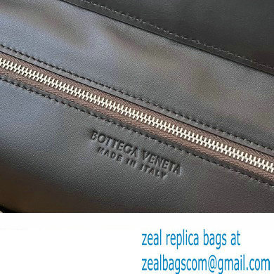 Bottega Veneta Cassette Intreccio woven raffia tote bag with leather trimming