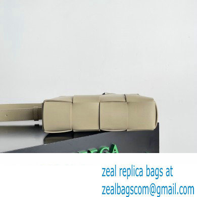 Bottega Veneta Cassette Small Intreccio leather Camera Bag Beige - Click Image to Close