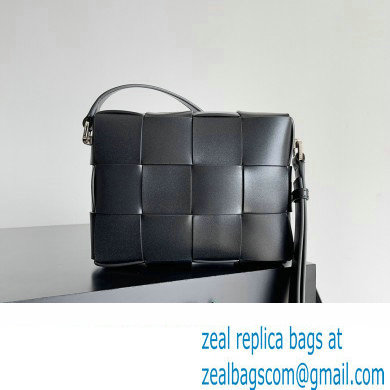 Bottega Veneta Cassette Small Intreccio leather Camera Bag Black