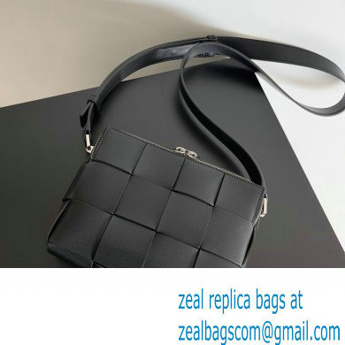 Bottega Veneta Cassette Small Intreccio leather Camera Bag Black