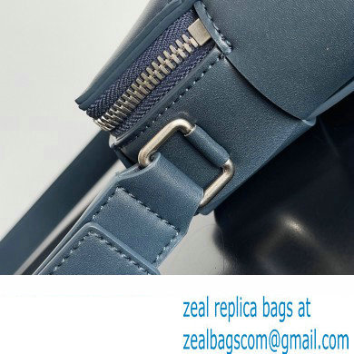 Bottega Veneta Cassette Small Intreccio leather Camera Bag Dark Blue