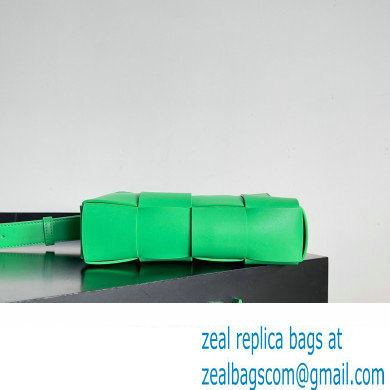Bottega Veneta Cassette Small Intreccio leather Camera Bag Green