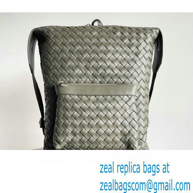 Bottega Veneta Intrecciato leather Backpack Bag Army Green