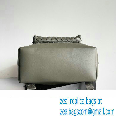Bottega Veneta Intrecciato leather Backpack Bag Army Green