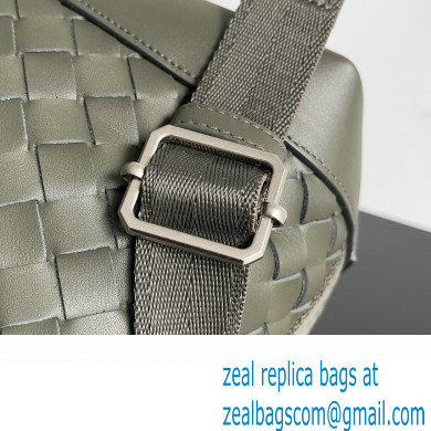 Bottega Veneta Intrecciato leather Backpack Bag Army Green - Click Image to Close