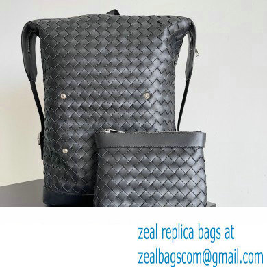 Bottega Veneta Intrecciato leather Backpack Bag Black