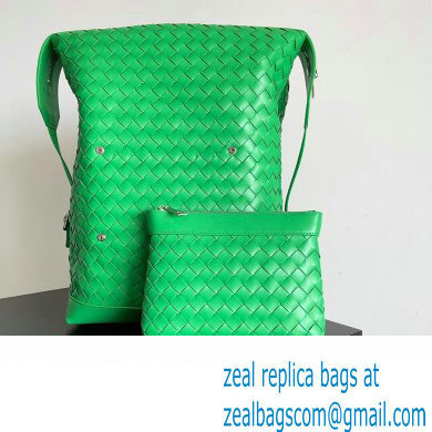 Bottega Veneta Intrecciato leather Backpack Bag Green